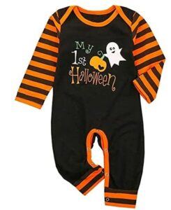 Funny Baby Halloween Costumes-Unisex Baby Girl Boy My First Halloween Clothes Outfits Costumes Pumpkin Romper Jumpsuit Bodysuit One-Piece